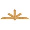 Ekena Millwork Kennewick Rough Sawn Timber Gable Bracket, Western Red Cedar, 84"W x 28"H x 2"D x 6"F, 8/12 Pitch GBW084X28X0206KEN00RWR - alternate 1